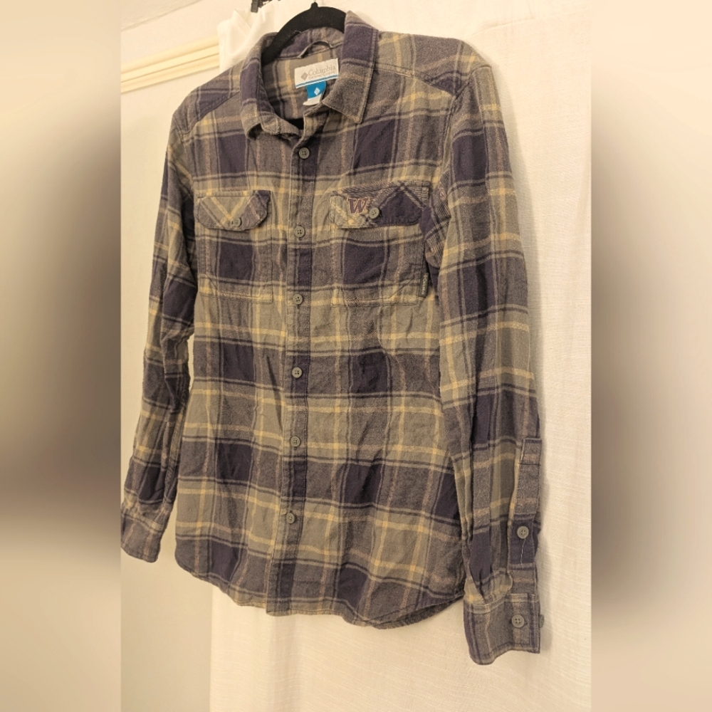 Columbia UW Huskies Plaid Flannel Shirt